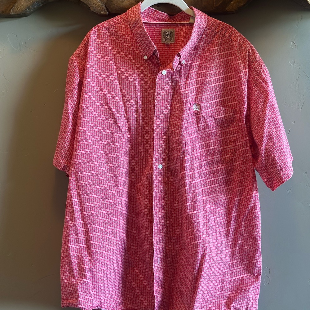 Men's Pink Button-Down Shirt